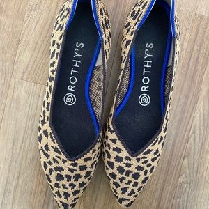 Rothy’s Pointed Toe Leopard flat